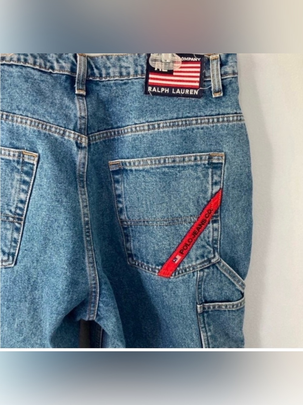 Polo Ralph Lauren Retro Worker Strip Jeans